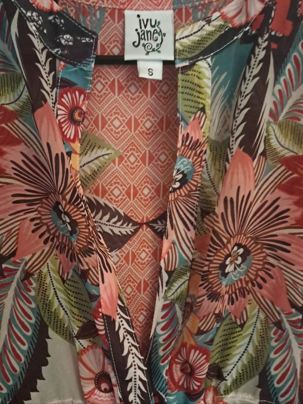 IVY JANE TUNIC STYLE BLOUSE SIZE SMALL - Picture 5 of 10